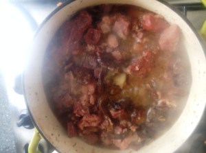 cooked meat for pate